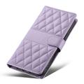 Custodia a portafoglio trapuntata lusso per Motorola Moto G37/G47 - Viola