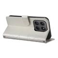 Custodia a portafoglio trapuntata lusso per Motorola Moto G37/G47 - Beige