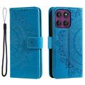 Custodia a portafoglio Mandala per Motorola Moto G37/G47 con cinturino da polso
