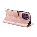 Custodia a portafoglio Mandala per Motorola Moto G37 Power con cinturino da polso - Rosa