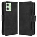 Custodia a Portafoglio Serie Cardholder per Motorola Moto G54 - Nera