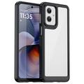 Custodia Ibrida Anti-Shock per Motorola Moto G55 - Nera