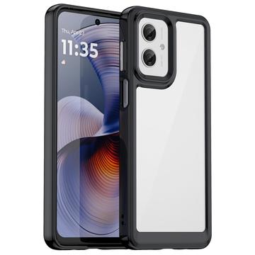Custodia Ibrida Anti-Shock per Motorola Moto G55 - Nera
