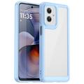 Custodia Ibrida Anti-Shock per Motorola Moto G55 - Blu