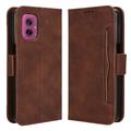 Custodia a portafoglio per Motorola Moto G55 - Marrone