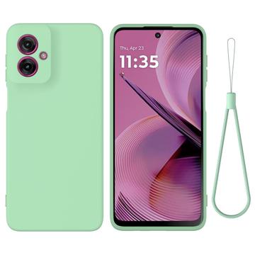 Custodia in Silicone Liquido per Motorola Moto G55 - Verde