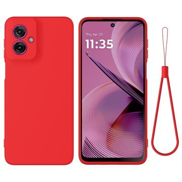Custodia in Silicone Liquido per Motorola Moto G55