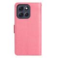 Custodia a portafoglio per Motorola Moto G56 serie Butterfly - Rosa