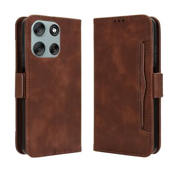 Custodia a portafoglio per Motorola Moto G56 - Marrone