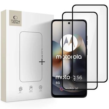 Protezione dello schermo in vetro temperato Motorola Moto G56 Tech-Protect Glass Fit+ - 2 pz. - Nero