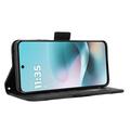 Custodia a portafoglio per Motorola Moto G67 Power/G57 Power/G57 - Nera