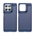 Custodia in TPU spazzolato per Motorola Moto G67 Power/G57 Power/G57 - Fibra di Carbonio