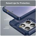 Custodia in TPU spazzolato per Motorola Moto G67 Power/G57 Power/G57 - Fibra di Carbonio