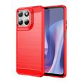 Custodia in TPU spazzolato per Motorola Moto G67 Power/G57 Power/G57 - Fibra di Carbonio