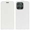 Custodia Flip Verticale con Slot per Schede per Motorola Moto G67 Power - Bianca