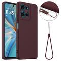 Custodia in silicone liquido per Motorola Moto G75 - compatibile con MagSafe