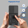Custodia ibrida con anello rotante e protezione per fotocamera per Motorola Moto G77/G67