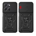 Custodia Motorola Moto G77/G67 Tech-Protect CamShield Pro - Nera