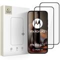 Protezione dello schermo in vetro temperato Motorola Moto G77/G67 Tech-Protect Glass Fit+ - 2 pz. - Nero