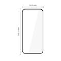 Protezione dello schermo in vetro temperato Motorola Moto G77/G67 Tech-Protect Glass Fit+ - 2 pz. - Nero
