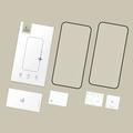 Protezione dello schermo in vetro temperato Motorola Moto G77/G67 Tech-Protect Glass Fit+ - 2 pz. - Nero