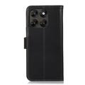 Custodia in pelle a portafoglio Motorola Moto G77/G67 con RFID - Nera