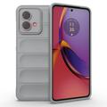 Cover in TPU Serie Rugged per Motorola Moto G84 - Grigio Chiaro
