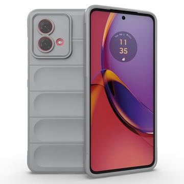 Cover in TPU Serie Rugged per Motorola Moto G84 - Grigio Chiaro