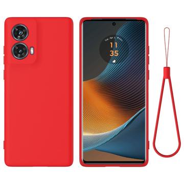 Custodia in Silicone Liquido per Motorola Moto G85/S50 Neo - Rossa