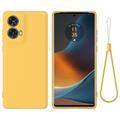 Custodia in Silicone Liquido per Motorola Moto G85/S50 Neo - Gialla