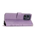 Custodia a portafoglio per Motorola Moto G86 serie Butterfly - Viola Chiaro