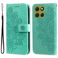 Custodia a portafoglio per Motorola Moto G86 serie Mandala - Verde