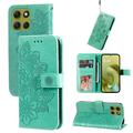 Custodia a portafoglio per Motorola Moto G86 serie Mandala - Verde