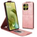 Motorola Moto G86 Power Custodia verticale con supporto - Oro rosa