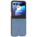Custodia ibrida con texture strass per Motorola Razr 50 - Blu