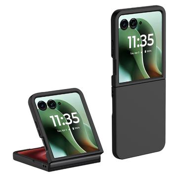 Custodia in Plastica Gommata per Motorola Razr 60 Ultra - Nera