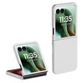 Custodia in Plastica Gommata per Motorola Razr 60 Ultra - Bianco