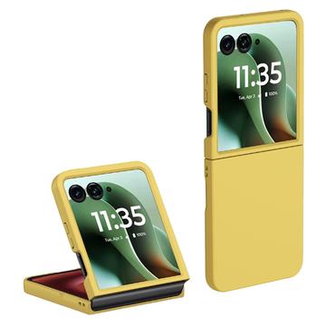 Custodia in Plastica Gommata per Motorola Razr 60 Ultra - Gialla