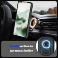 Custodia ibrida con anello rotante e protezione per fotocamera per Motorola Razr Fold - Nera