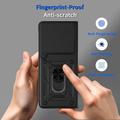 Custodia ibrida con anello rotante e protezione per fotocamera per Motorola Razr Fold - Nera