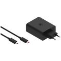 Caricabatterie da parete Motorola TurboPower 125W Doppia USB-C con cavo USB-C - Nero