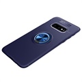 Custodia Magnetica Samsung Galaxy S10+ con Anello di Supporto - Blu