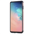 Samsung Galaxy S10 Multifunctional TPU Case with Stand - Rose Gold