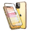 Custodia Magnetica iPhone 11 con Vetro Temperato - Color Oro