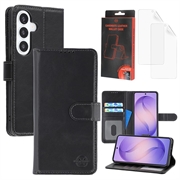 Custodia a portafoglio in pelle MyTPhone CardMate per Samsung Galaxy S26 - Nera