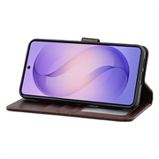 Custodia a portafoglio in pelle MyTPhone CardMate per Samsung Galaxy S26 - Marrone scuro
