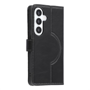 Custodia a portafoglio in pelle MyTPhone CardMate per Samsung Galaxy S26+ - Nera