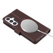 Custodia a portafoglio in pelle MyTPhone CardMate per Samsung Galaxy S26+ - Marrone scuro
