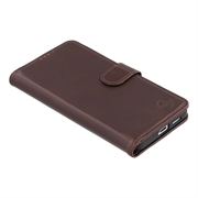 Custodia a portafoglio in pelle MyTPhone CardMate per Samsung Galaxy S26+ - Marrone scuro