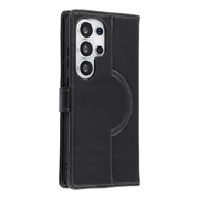 Custodia a portafoglio in pelle MyTPhone CardMate per Samsung Galaxy S26 Ultra - Nera